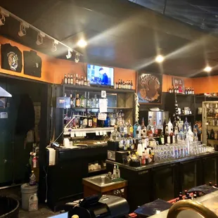 a view of the bar area