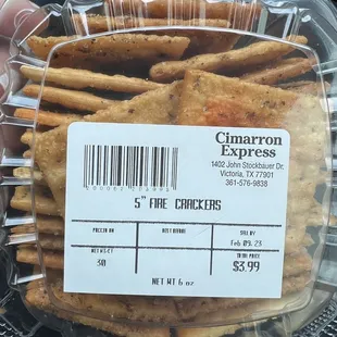 5 fire crackers