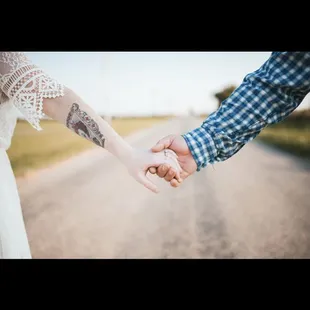 Engagement photos at Cimarron Fields