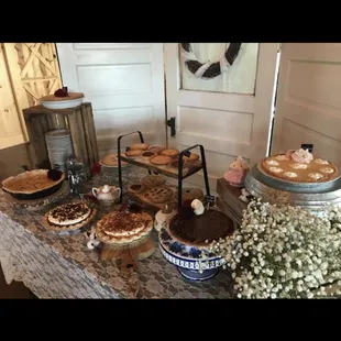 Wedding shower desserts.