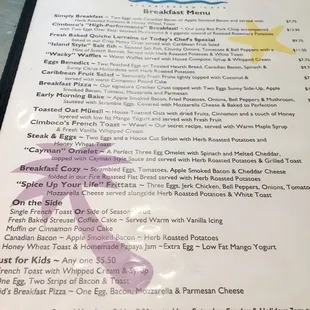 Breakfast Menu Oct 2018