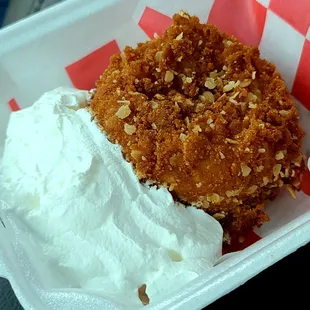 Deep fried cheesecake