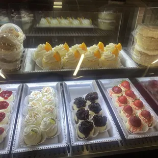 Amazing selection of cheesecake