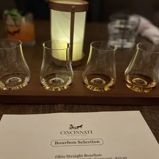Bourbon flight