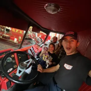 me and the family in the cab