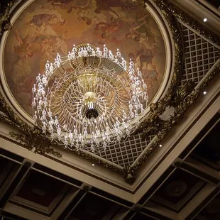 Music Hall&apos;s chandelier