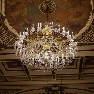 Music Hall&apos;s chandelier