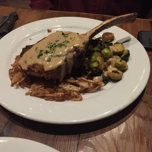 Veal Chop Oscar