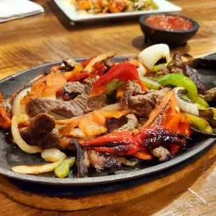 Steak fajitas