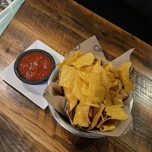 Complimentary salsa and chips (2.9.23)