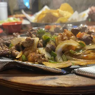 a plate of food on a table