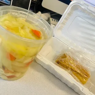 Chicken soup and Tamales