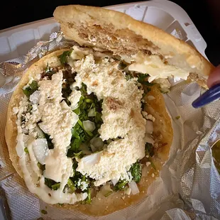 Gorditas Chicharron Prensado Quesadilla