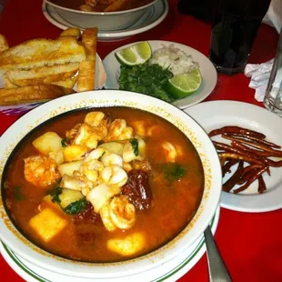 Sopa Marina  I always ask for bread instead of tortillas, that&apos;s just the way we eat it in Mexico where I&apos;m from.