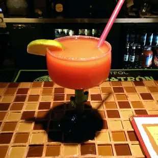 Strawberry margarita.