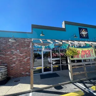 the front of the restaurant