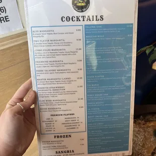 Cocktail Menu