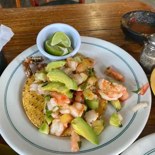 a plate of food on a table