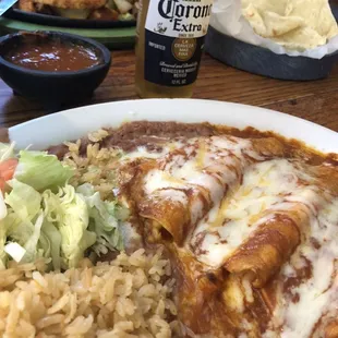 Shrimp Enchiladas and Fajitas. So damn yummy.