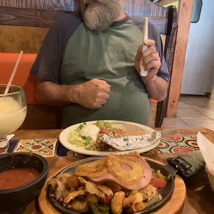 Hawaiian fajitas and a strange man
