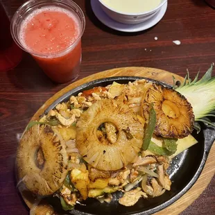 Fajita pineapple!! It was delicious.