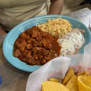 Chile Colorado plate