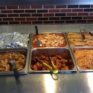 chicken wings and fried chicken, interior