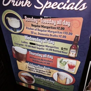 Drink specials!