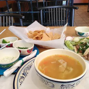 The Saturday barbacoa special comes with free consome.