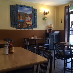 the interior of a mexican restaurant