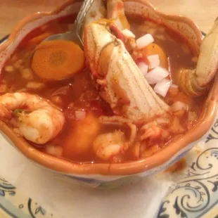 Sopa de marisco!