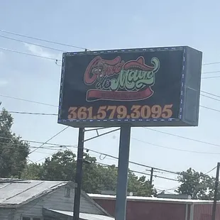 Outside sign