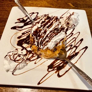 Fried ice cream! Even if you are full you must try it :)