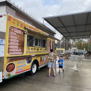 Food truck and covered area for sitting!