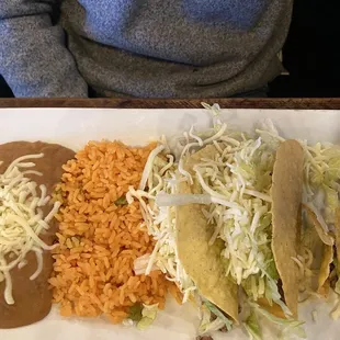 Crispy taco plate