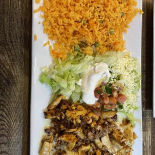 Chori Polli. Beans came on separate plate.