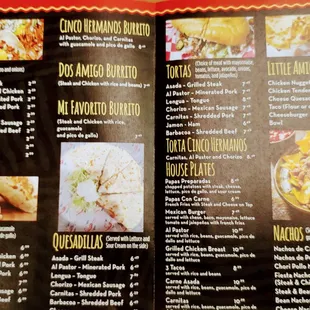 Inside pages Menu