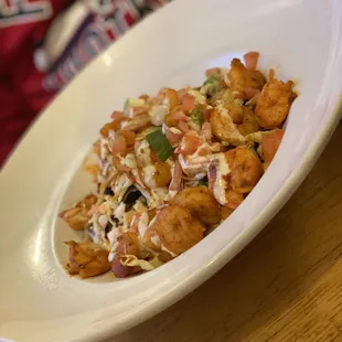 Buffalo Chicken Bowl substituted with Shrimp