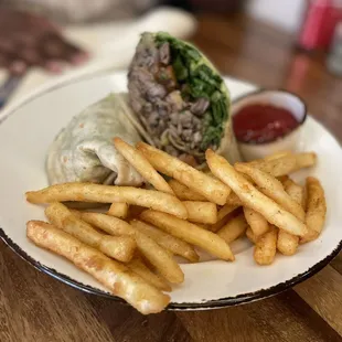 Steak burrito