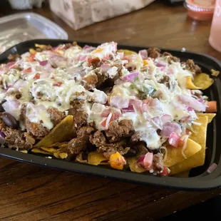 Carne asada nachos