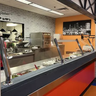a view of a food counter