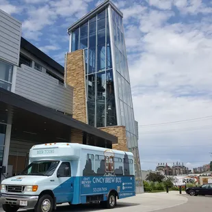 Outside of New Riff getting ready for our tours!