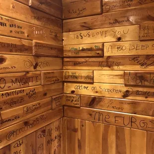 Graffiti decoration on walls