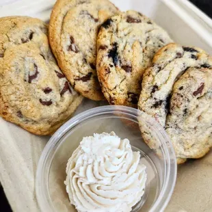 Cookie dunkers with buttercream