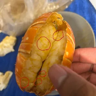 Hair in the lobster tail