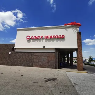 the front of the restaurant