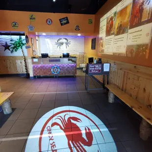 interior, sushi and sashimi