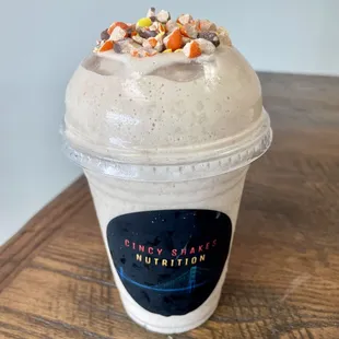 Reese Cup protein shake.