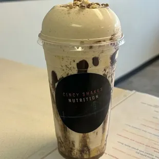 Twix Frappe&apos; protein shake