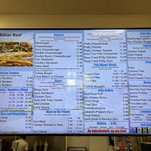 Full Menu